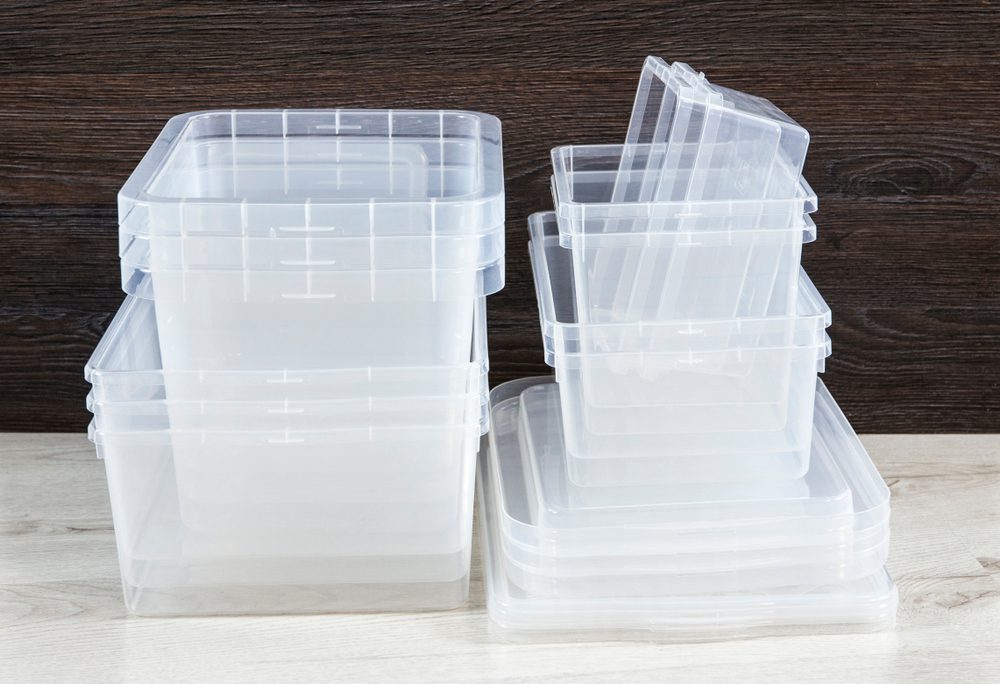 clear bins