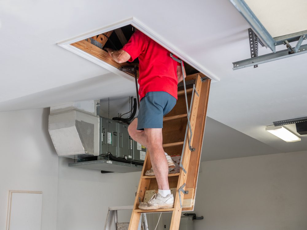 attic storage space