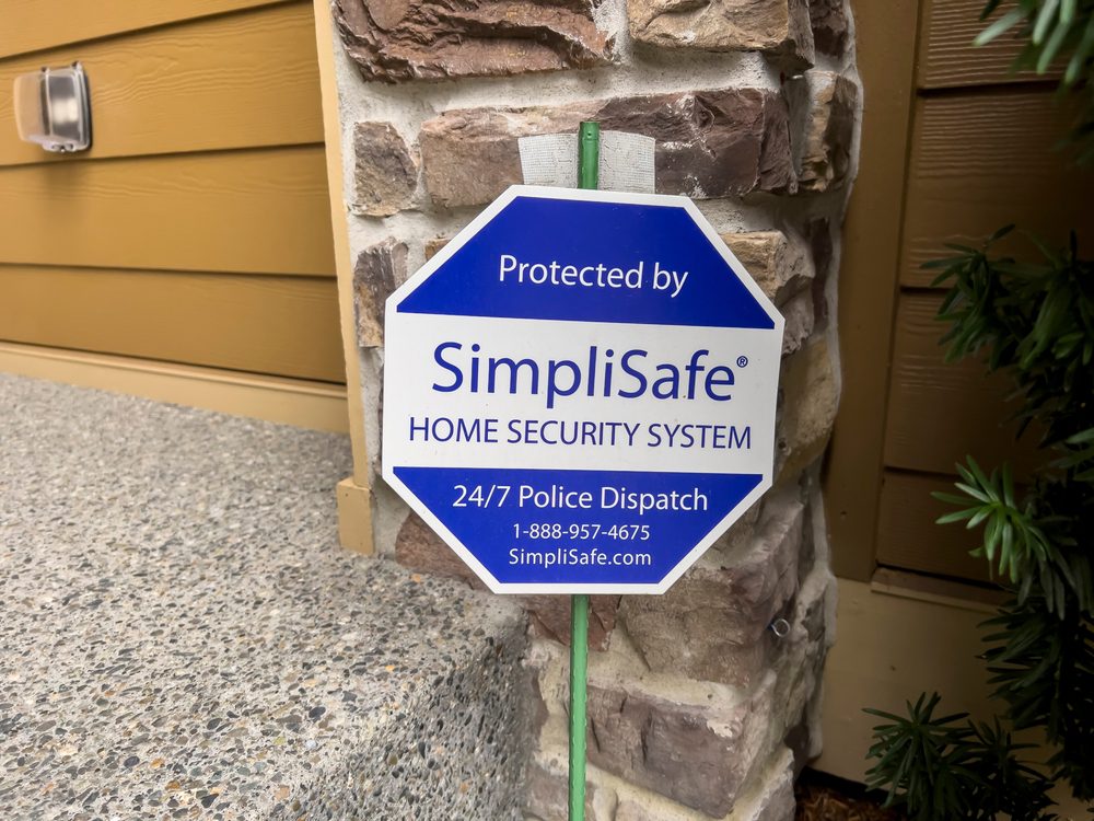 alarm system sign