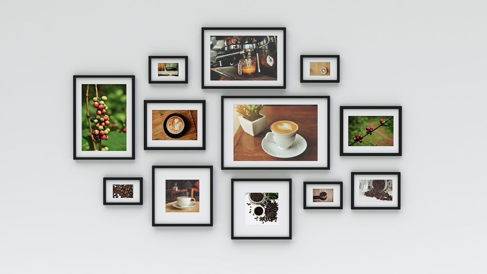 kitchen gallery wall