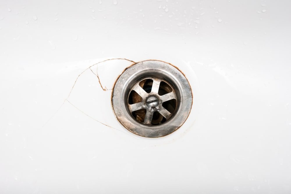cracked sink