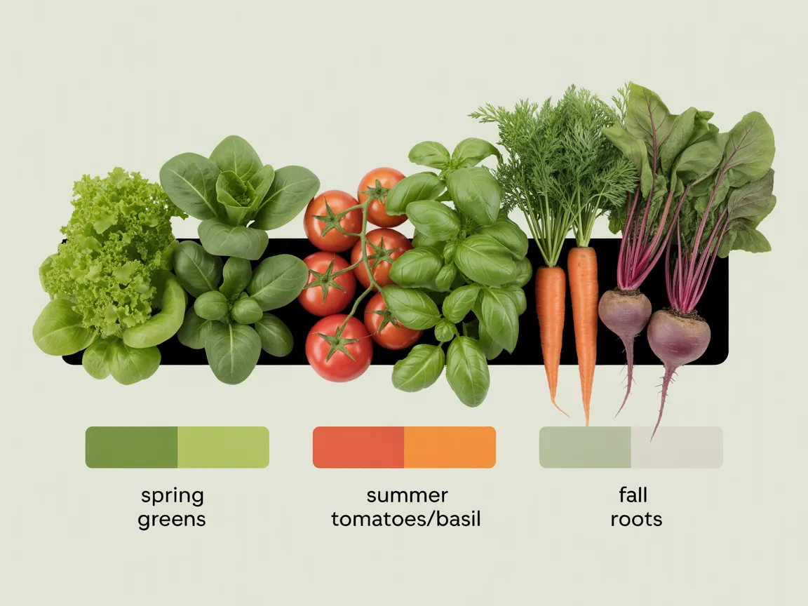 Raised bed succession plan